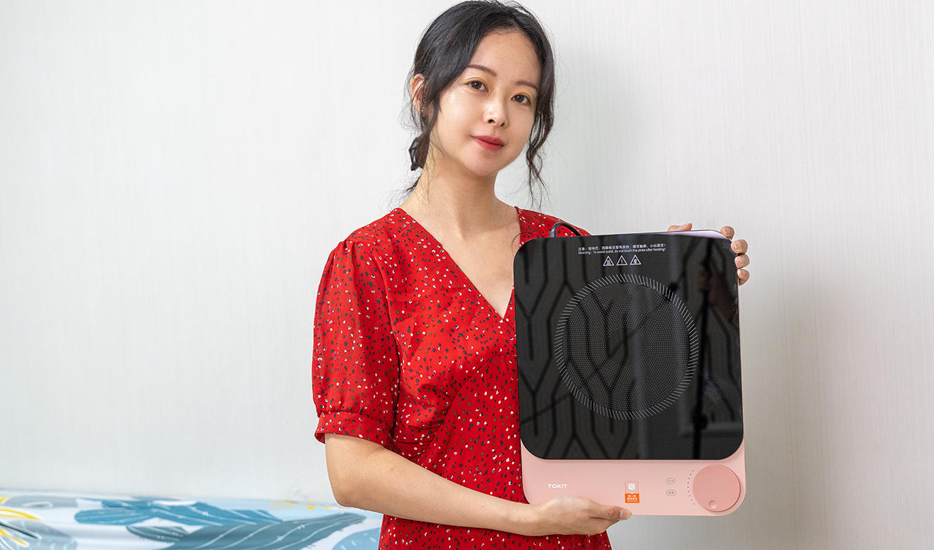 高颜值超薄电磁炉,tokit超薄轻彩高颜值电磁炉