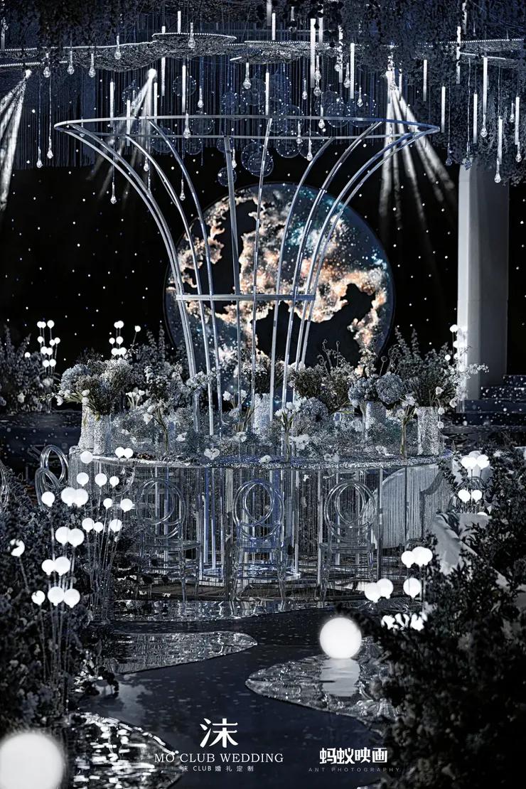 极简轻奢星空主题婚礼,西式城堡星空主题婚礼