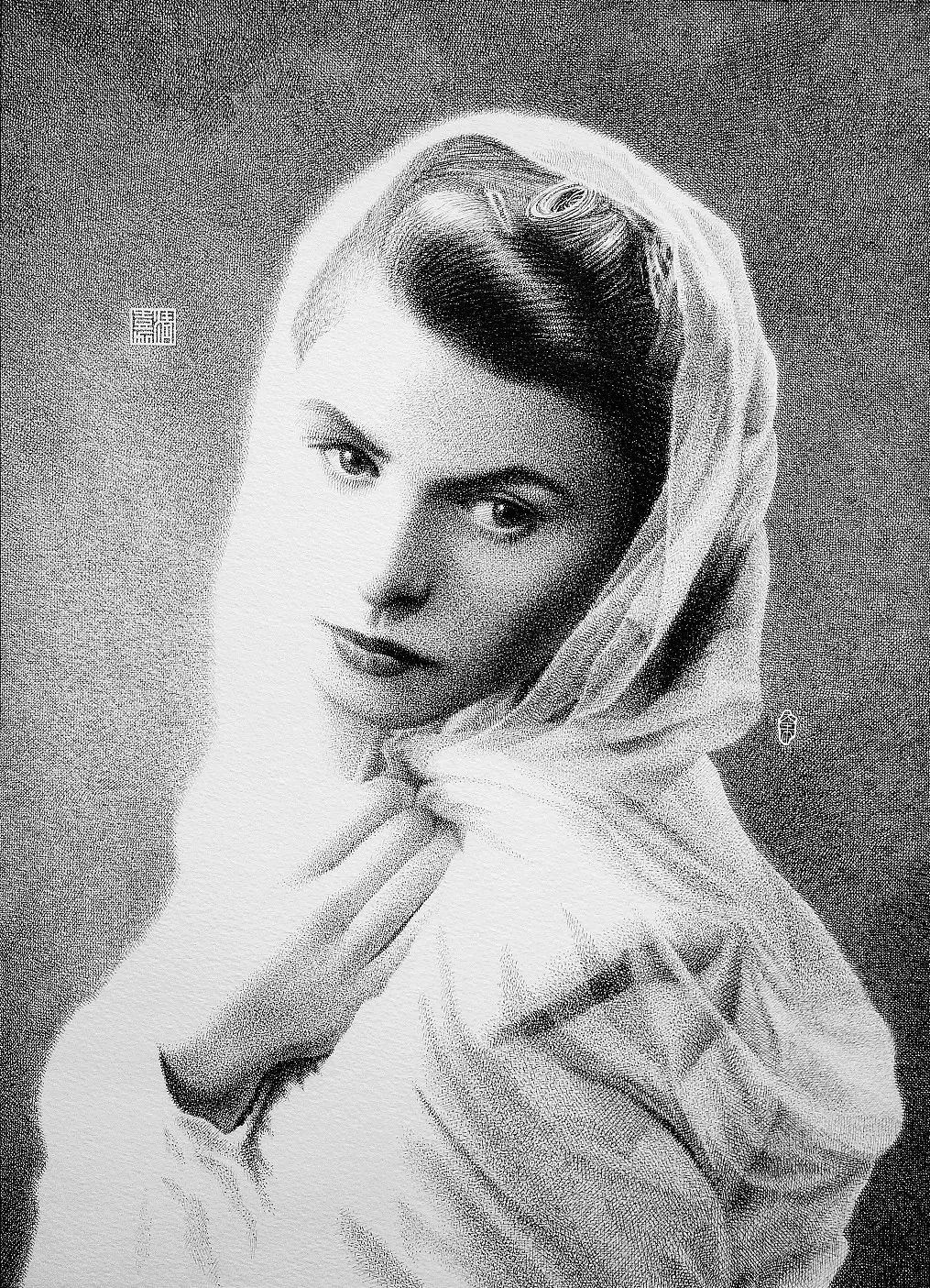 新一代中国钢笔画领军人物,极品五大钢笔画简直美爆