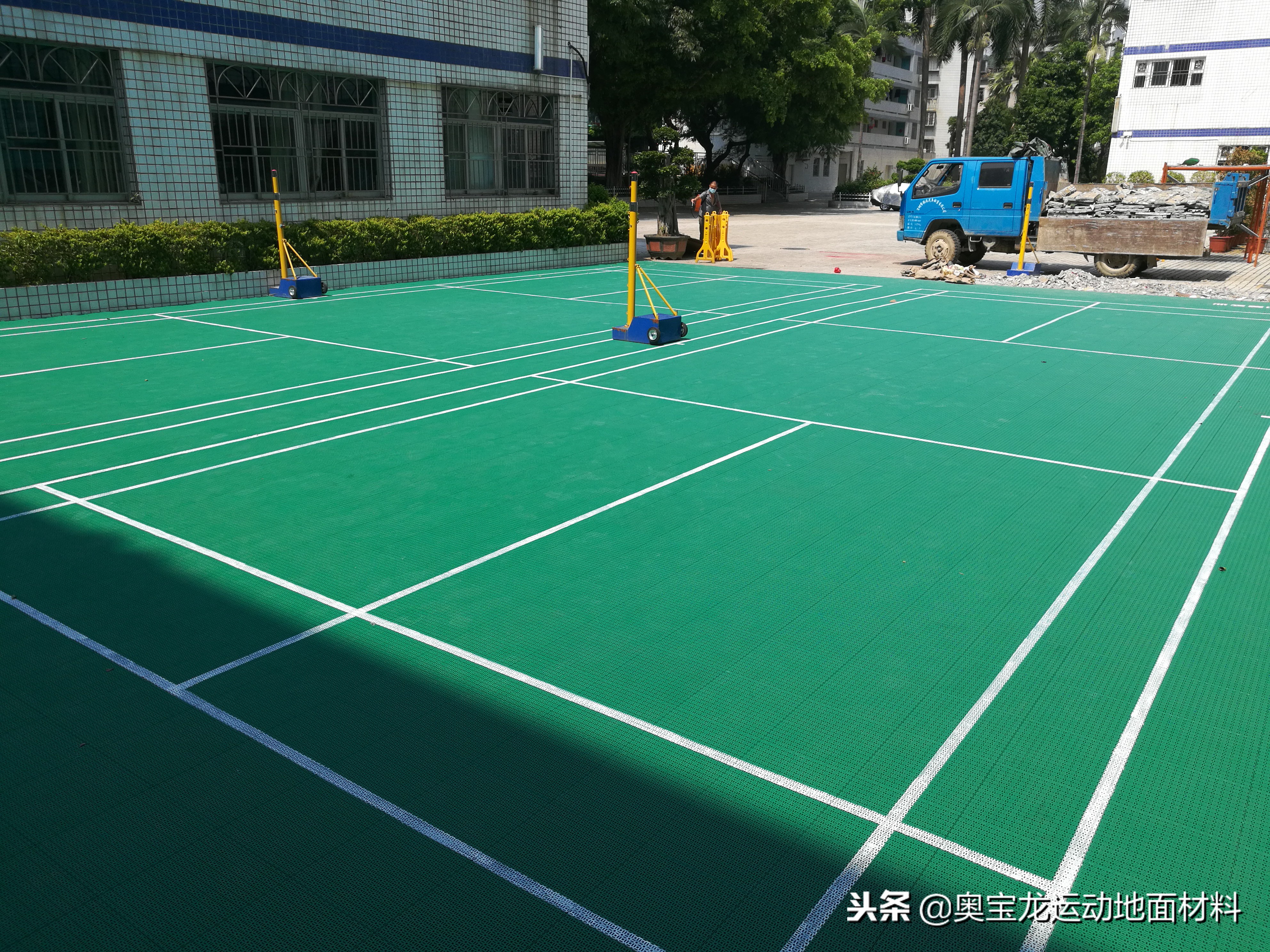 室外球场地板哪种好,球场悬浮式拼装地板