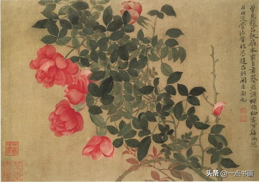 清代山水花鸟画家名单,清代画家朱耷的花鸟画画得很简练