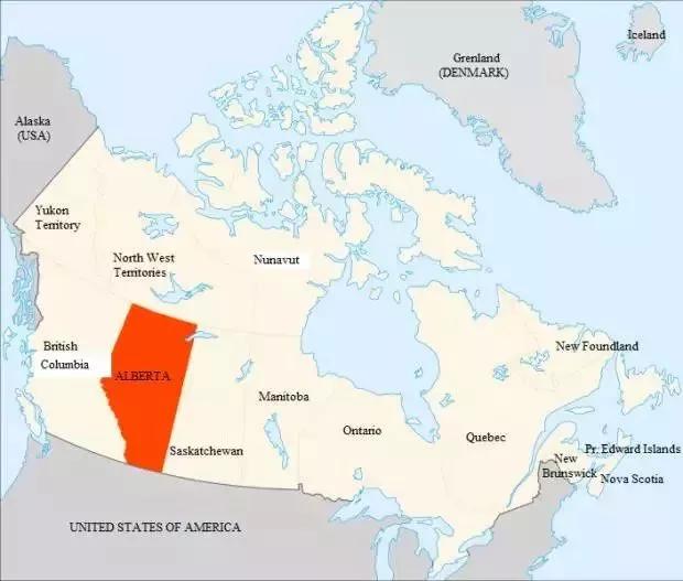 加拿大概况及国土面积,加拿大行政区域划分地图