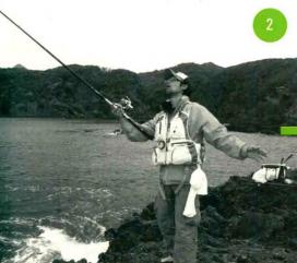 「日本专业矶钓书籍」钓组抛投交叉倾斜投掷法、变形反手投掷法