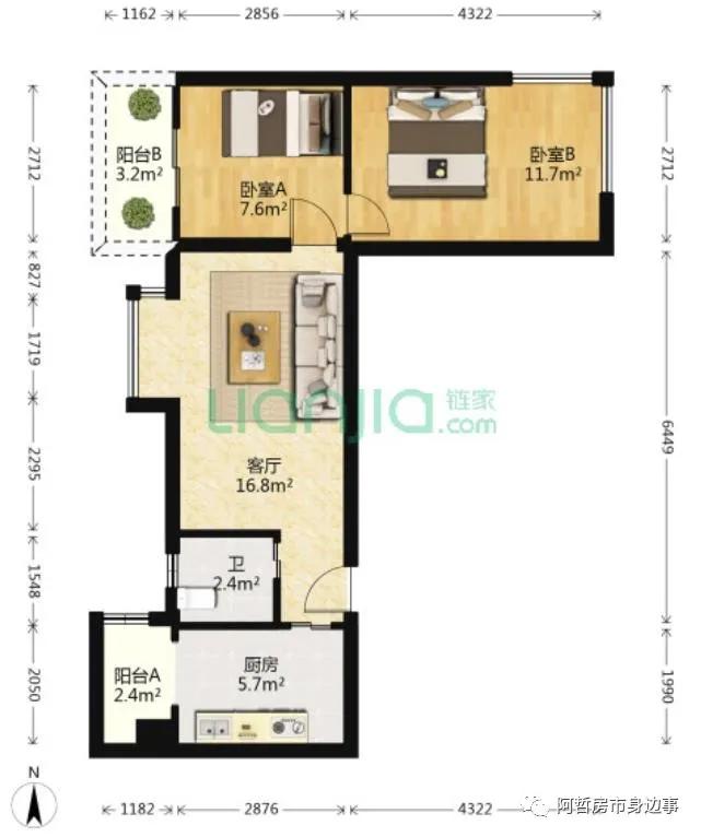 新旧交织的城市界面，富基广场