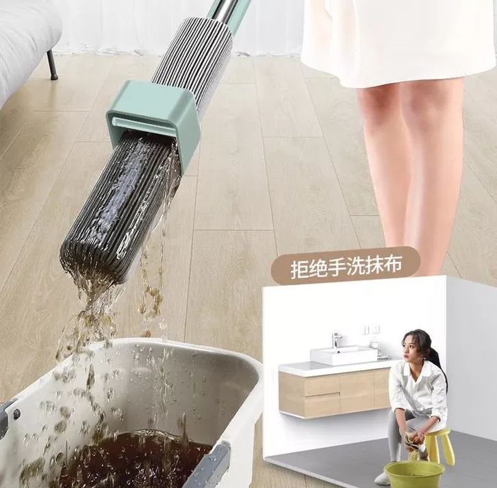 美观实用懒人拖把免手洗,新式拖把免手洗推荐家用