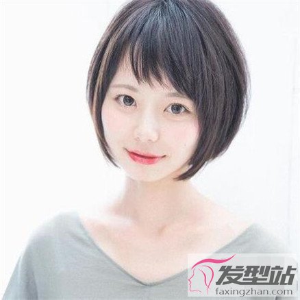 显瘦短发圆脸图片,适合圆脸的流行短发女款
