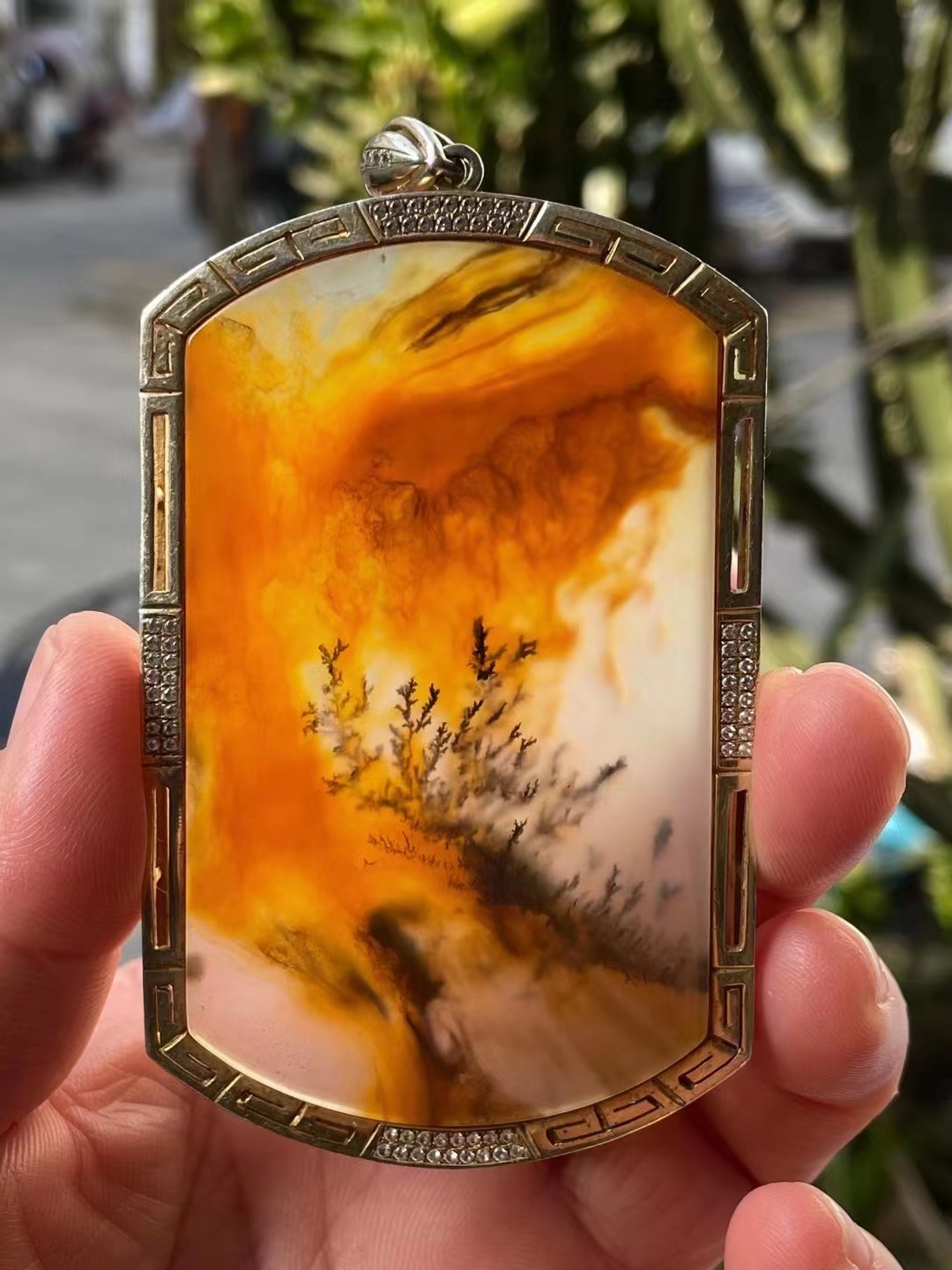 黄龙玉水草花与海洋玉髓,国玉黄龙玉水草花