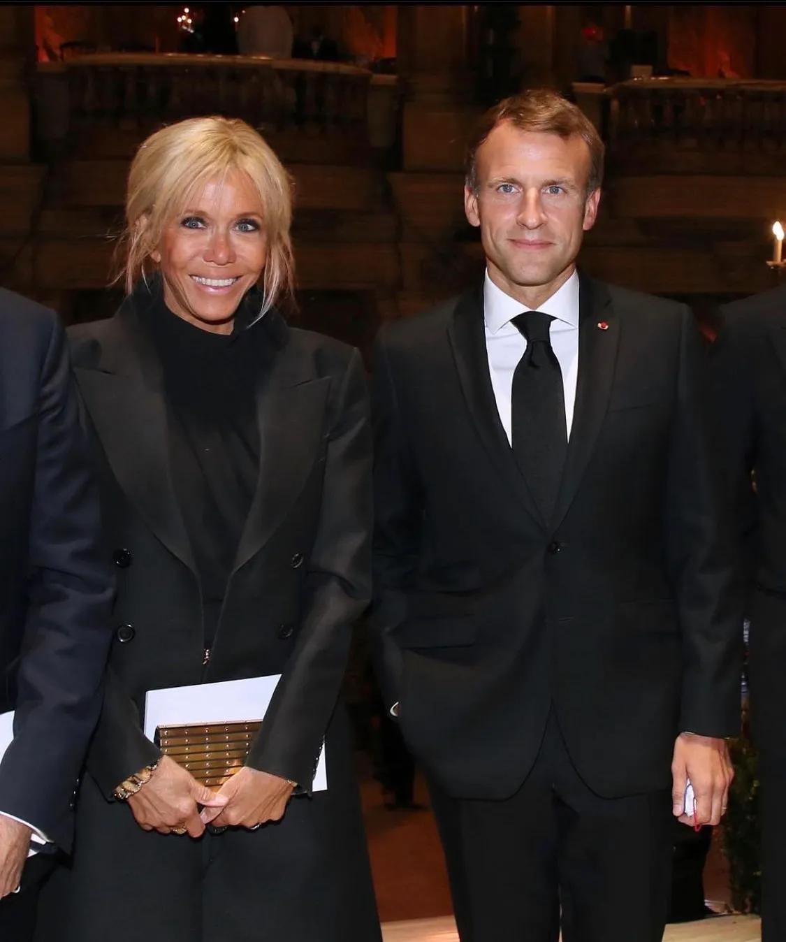 马克龙和他妻子高甜时刻,马克龙庆祝进球背后