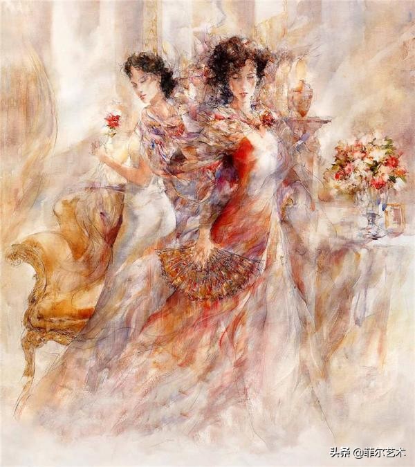 英国女性艺术家作品,英国油画人物女人