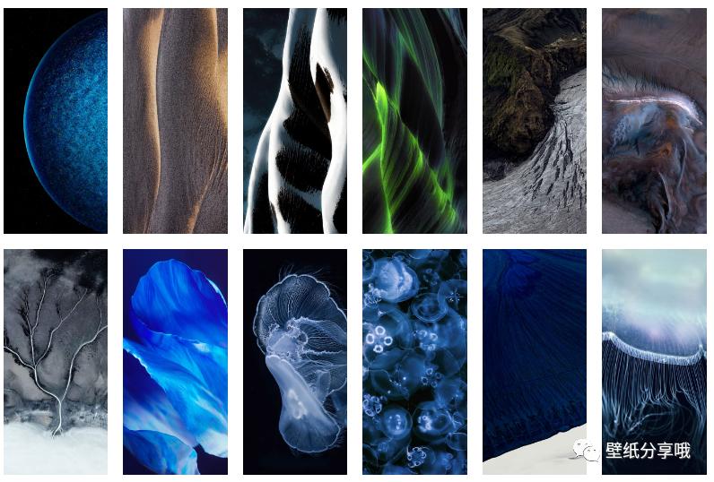 OPPO手机系统ColorOS11内置高质量原生壁纸分享