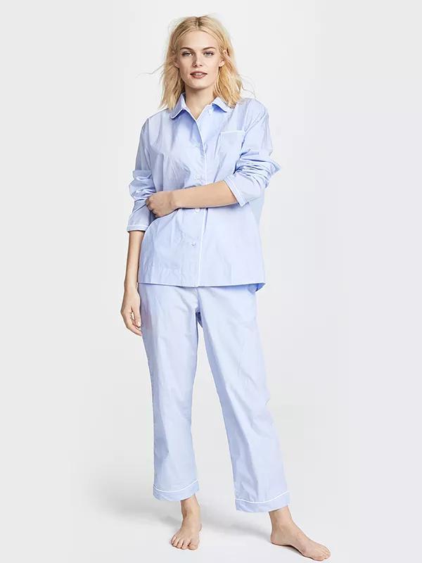 即使不出门也要穿出睡衣的别致,穿睡衣成了一种时尚