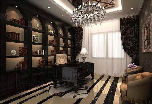 瓷砖书房设计,瓷砖打造的书房