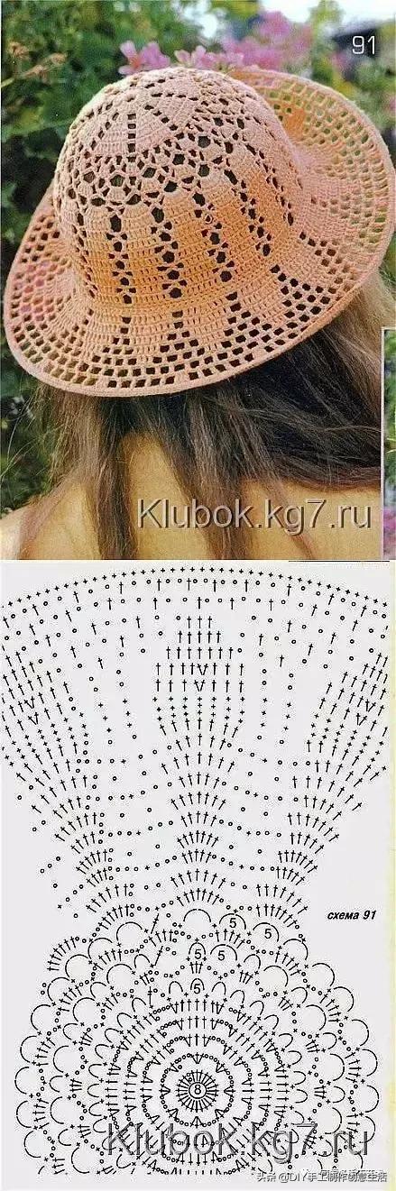 有气质的遮阳帽钩织教程,钩织遮阳帽全教程
