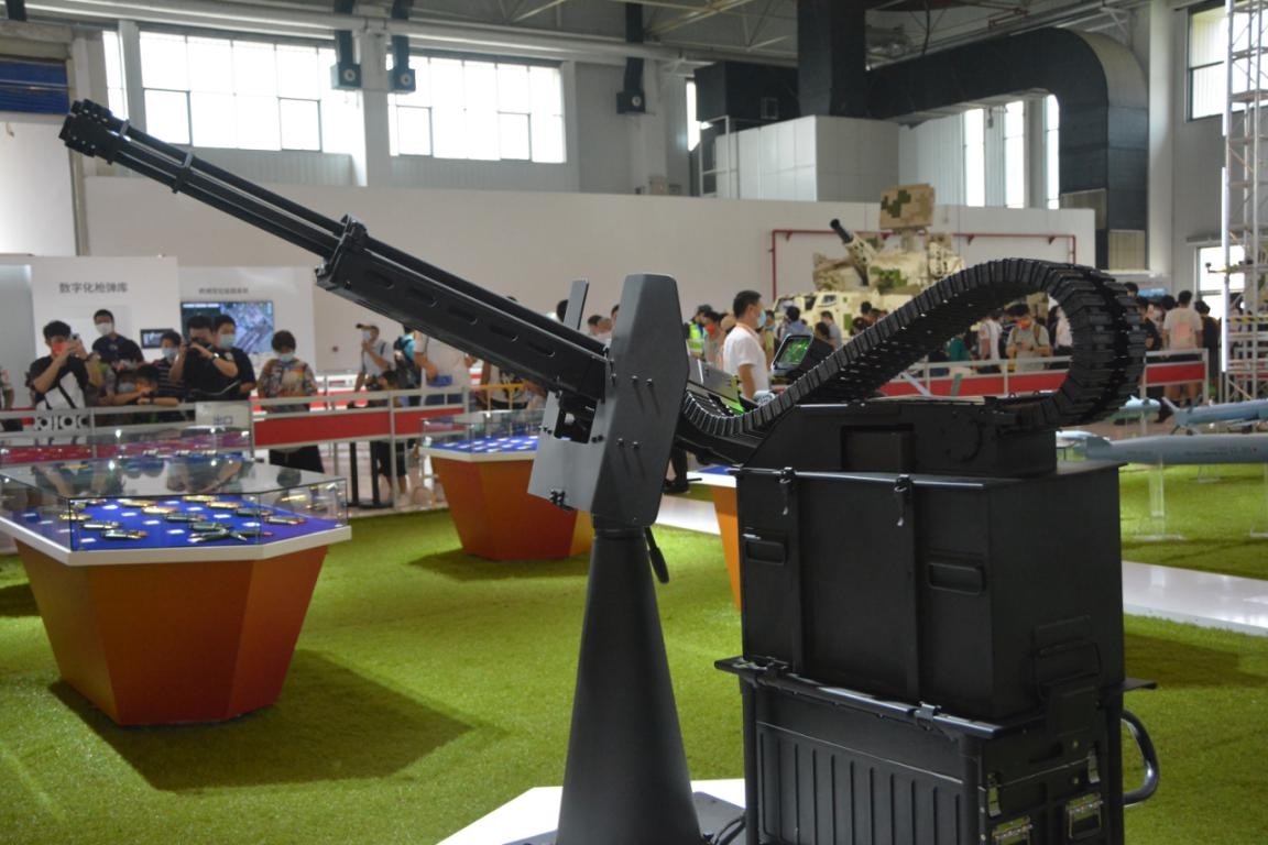 珠海航展14.5毫米三管转管机枪,新型轻机枪珠海航展