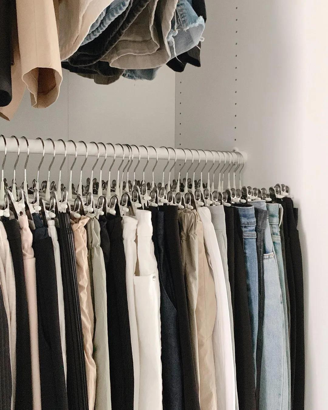 收纳师推荐的裤子收纳方法,超厚的裤子收纳方法