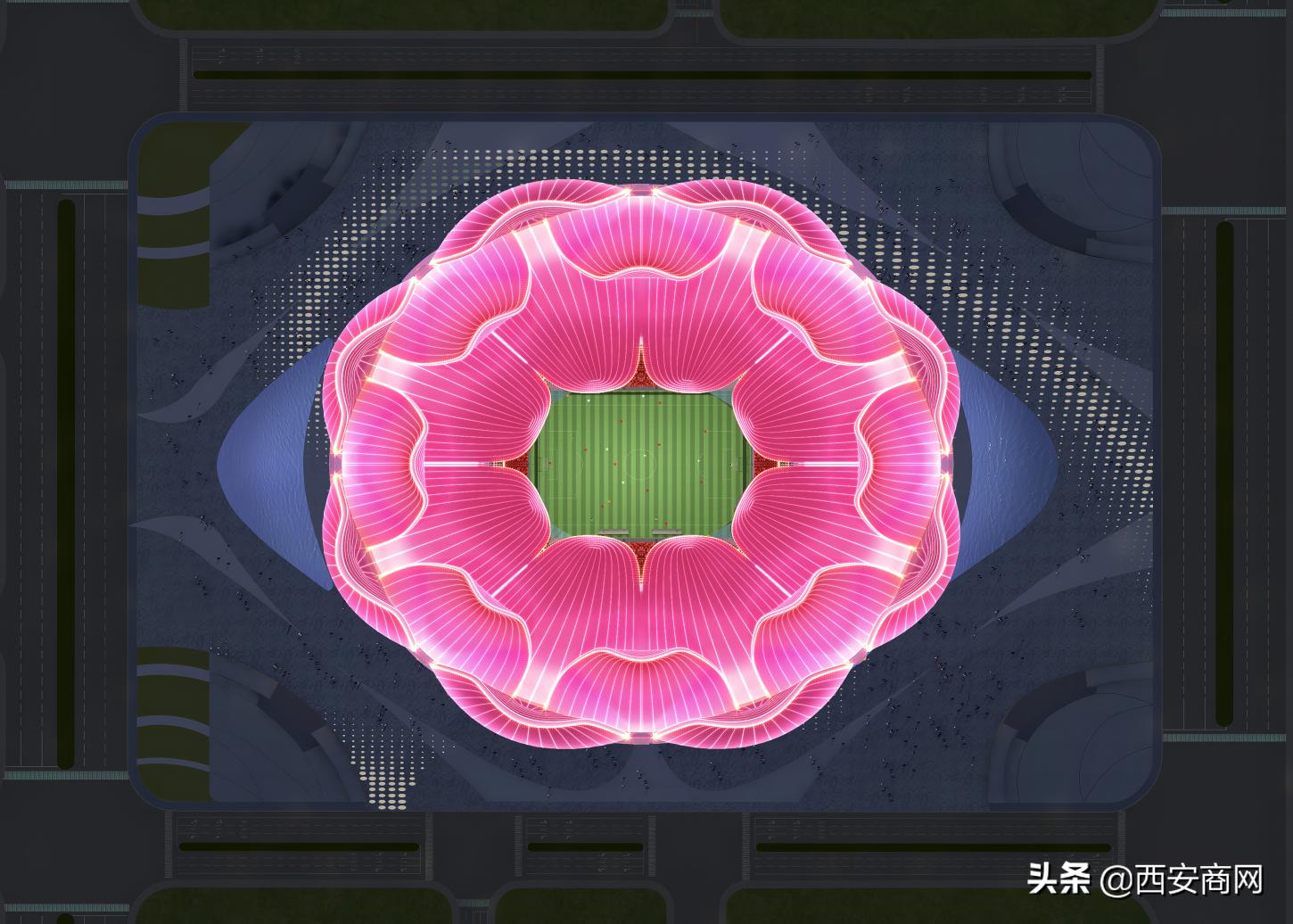 广州恒大足球场有什么新作品,广州恒大专业足球场造型