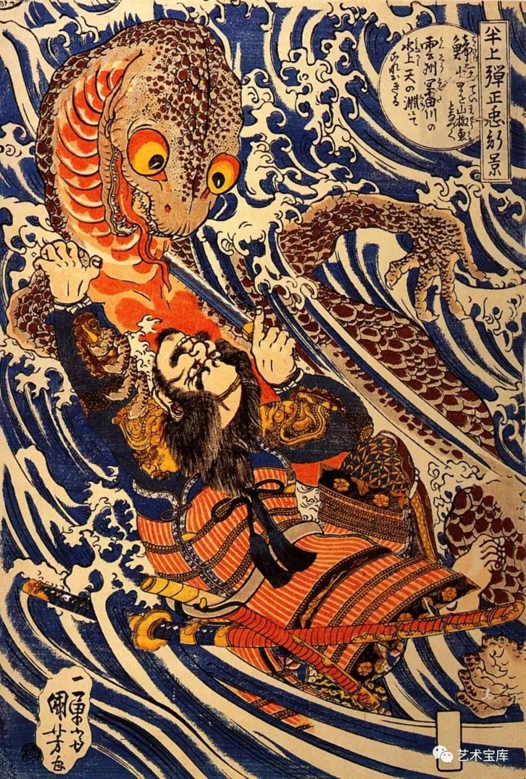 歌川国芳浮世绘中的源氏物语,西方美术史的画家