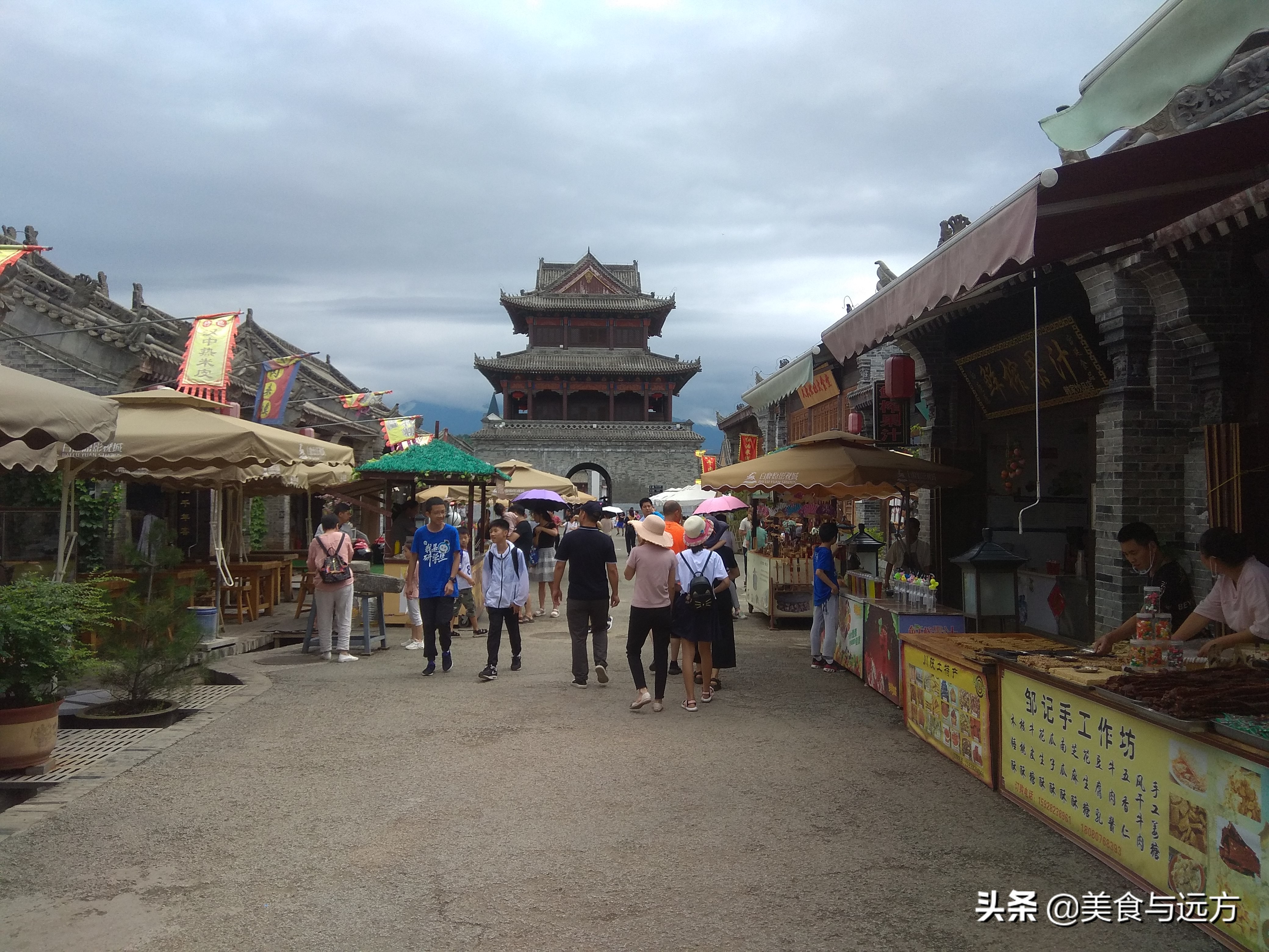 白鹿原白鹿仓景区空中漫步,白鹿原白鹿仓影视城