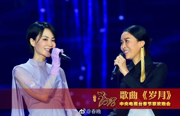 春晚时尚图鉴：热巴杨幂的红裙、王菲刷碗手套和董卿李思思的口红