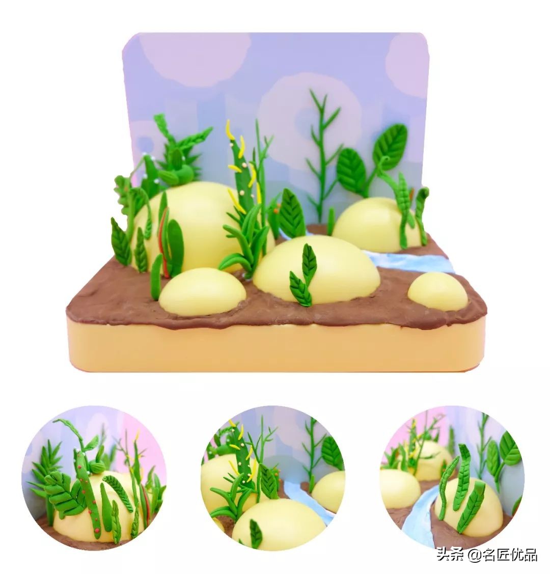 好玩又好看的粘土手工,简单的国庆节粘土手工方案