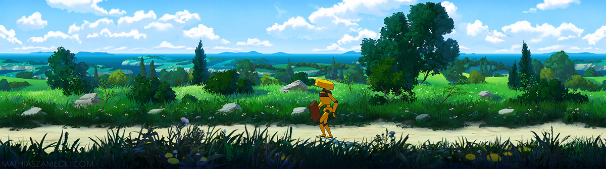 机器人Robo-bee的日常：这是绘本插画还是动漫原画？总之先睹为快