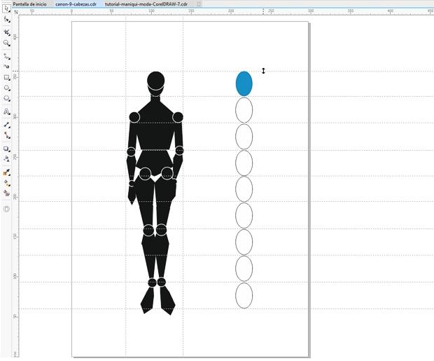 cdr服装设计人体模型画法教程,cdr教程印花服装设计