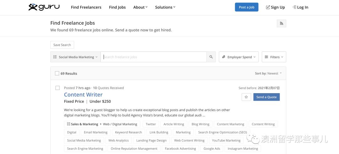 适合在国外的兼职,国外适合学生的兼职
