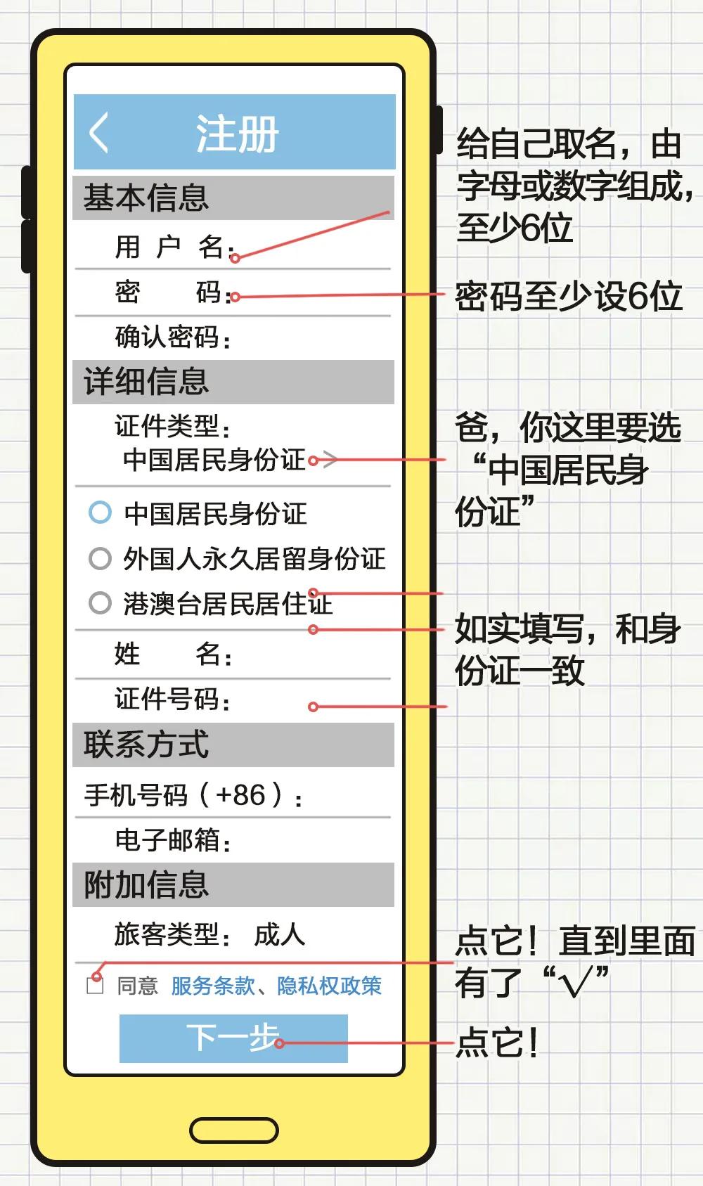 请问12306上买火车票怎么操作,第1次怎样在12306上购买火车票