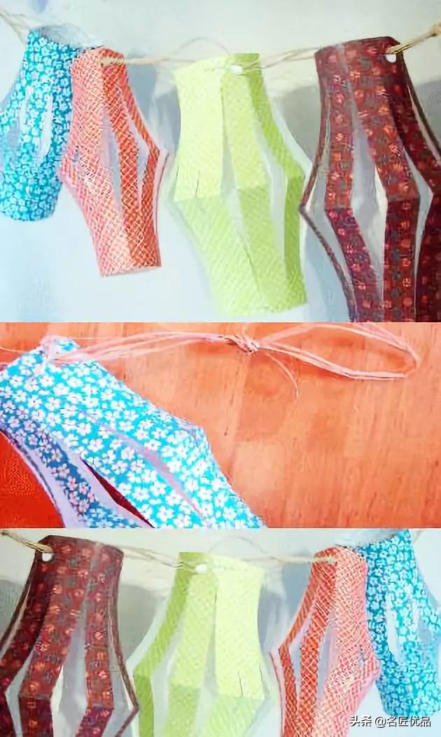 猪年手工制作纸灯笼,大红灯笼手工制作简约过年