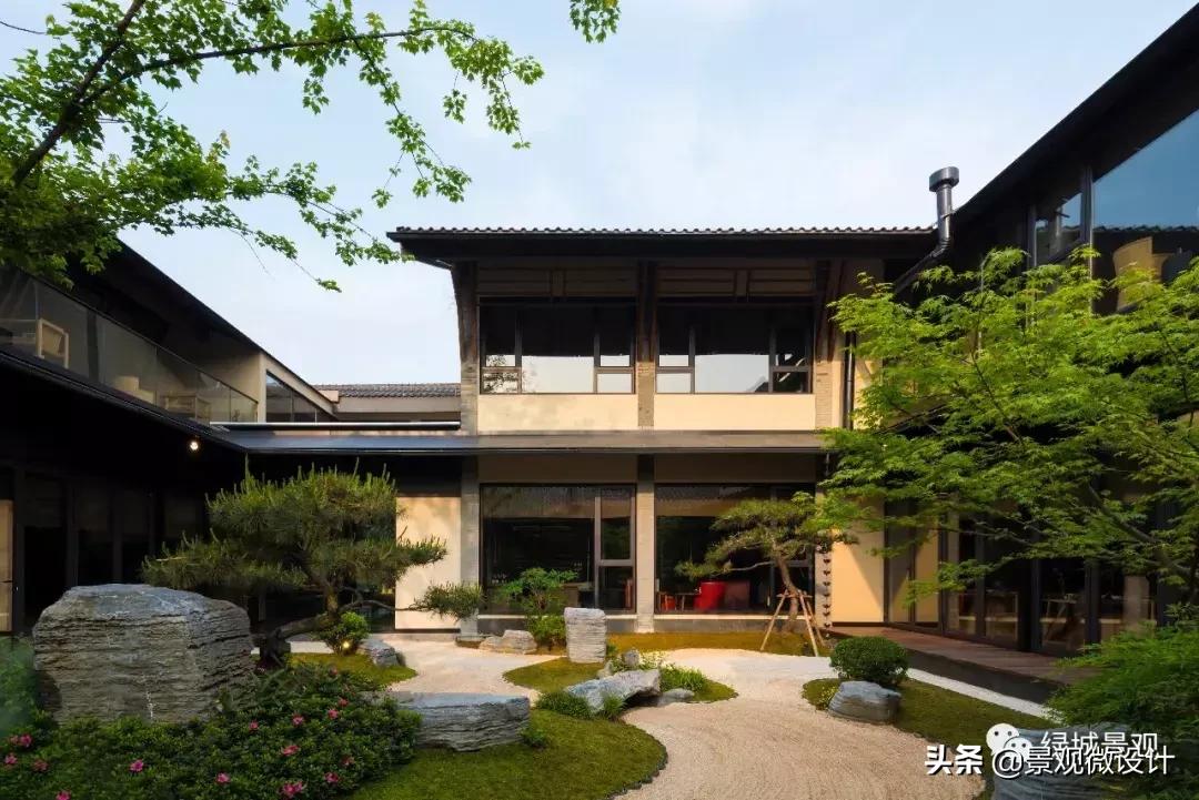 杭州日式禅意小庭院,西溪里禅意庭院效果图