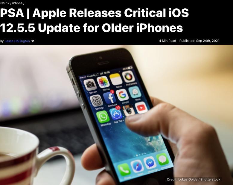 苹果5s能不能升级ios12.5.4,iphone5s可以更新12.57吗