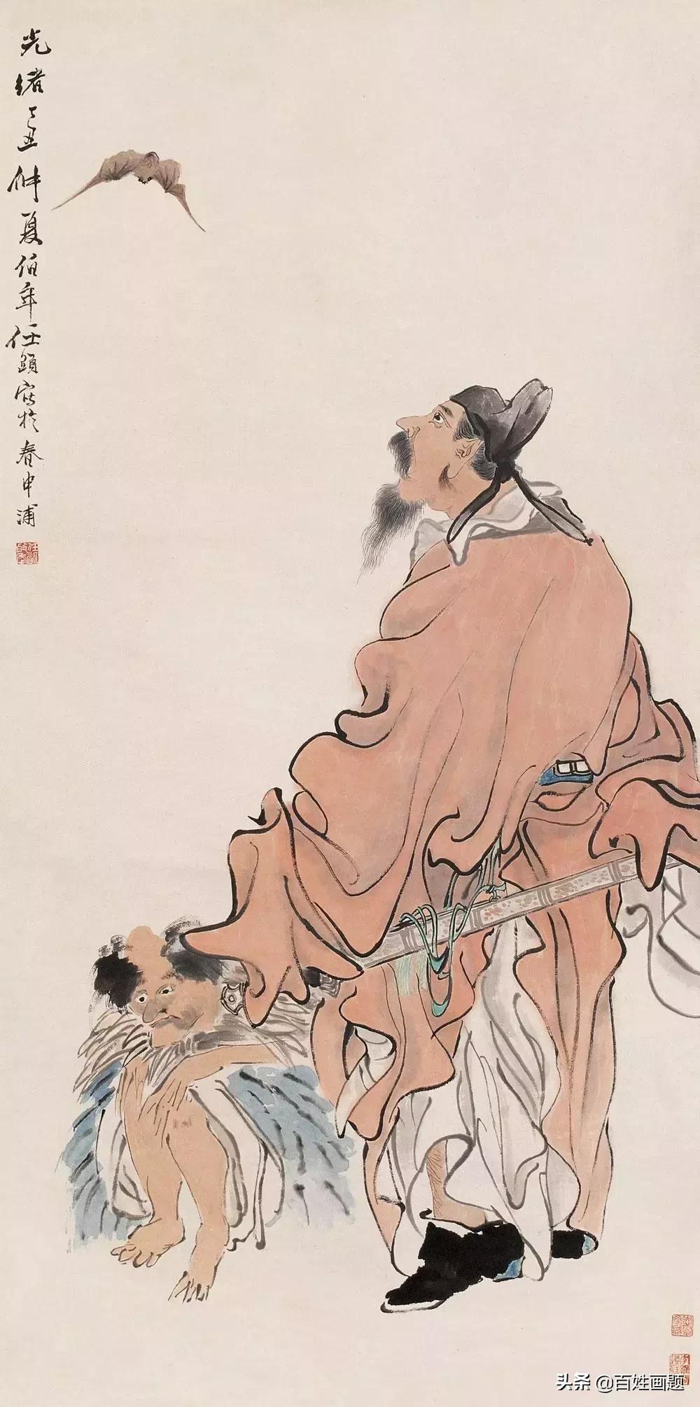 任伯年写意人物作品鉴赏 (任伯年画的人物仕女图)