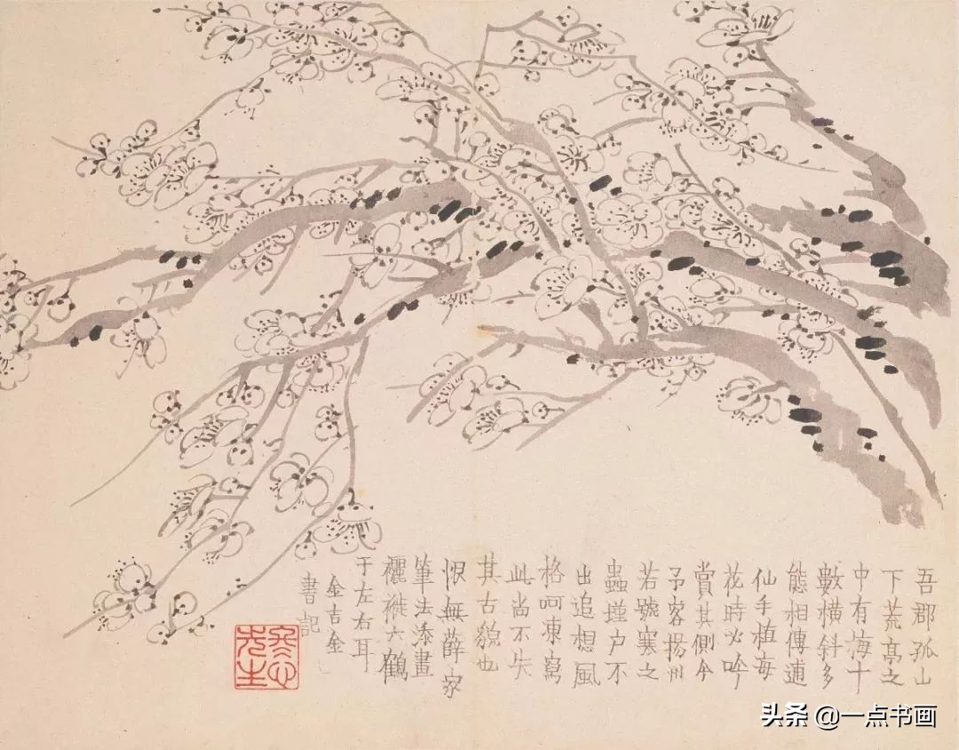 清代山水花鸟画家名单,清代画家朱耷的花鸟画画得很简练