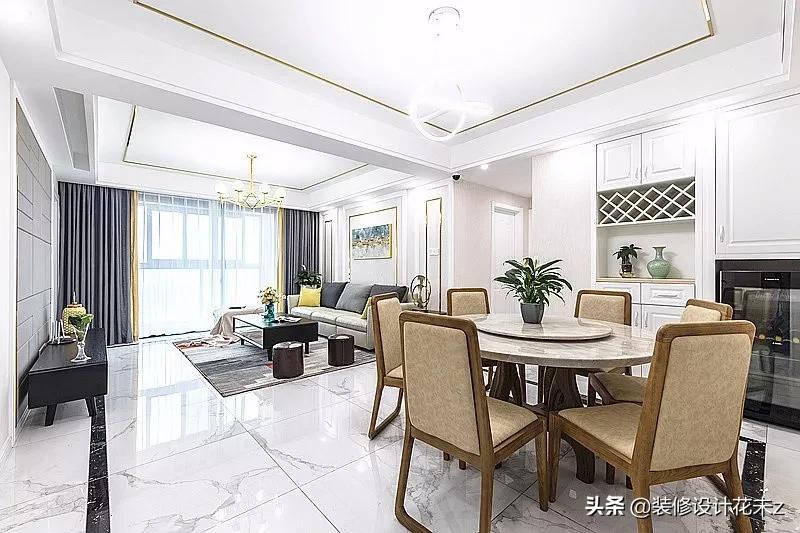 小户型餐柜酒柜设计,餐边柜酒柜一体设计轻奢