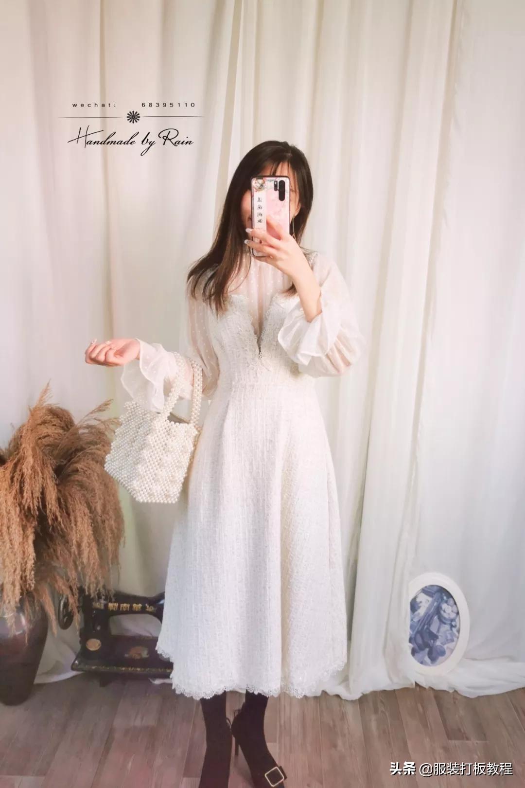 新款蕾丝网纱高领打底衫,蕾丝打底衫裁剪方法教程