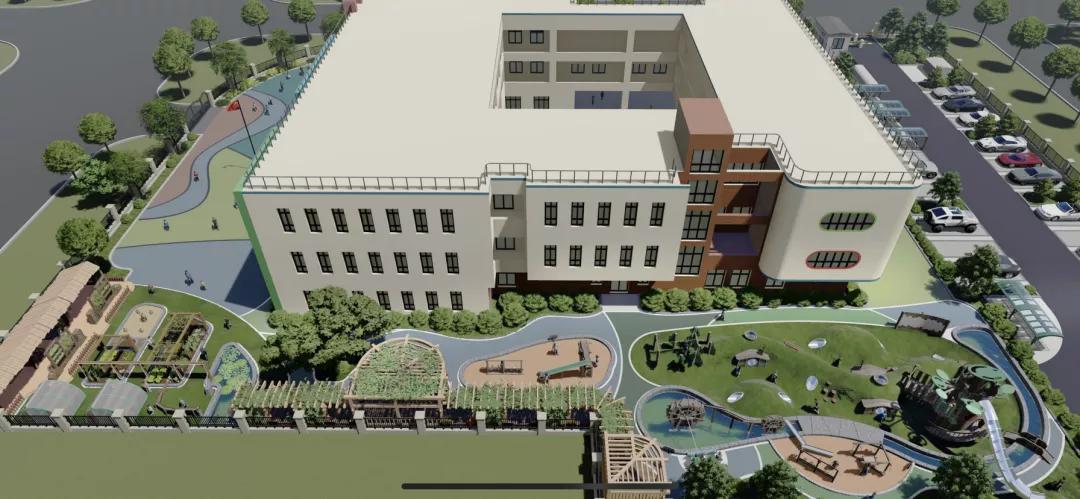 浙江省杭州市2018建设的幼儿园,杭州新建现代幼儿园效果图