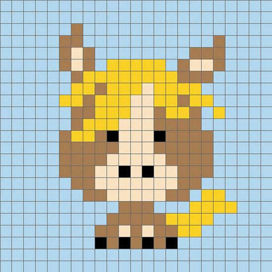 钩针钩的十二生肖图解,十二生肖钩针图解