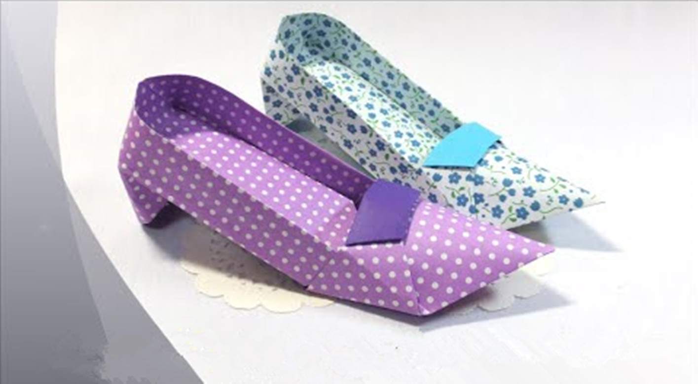 折纸高跟鞋最简单的折法,折纸立体高跟鞋简单又漂亮