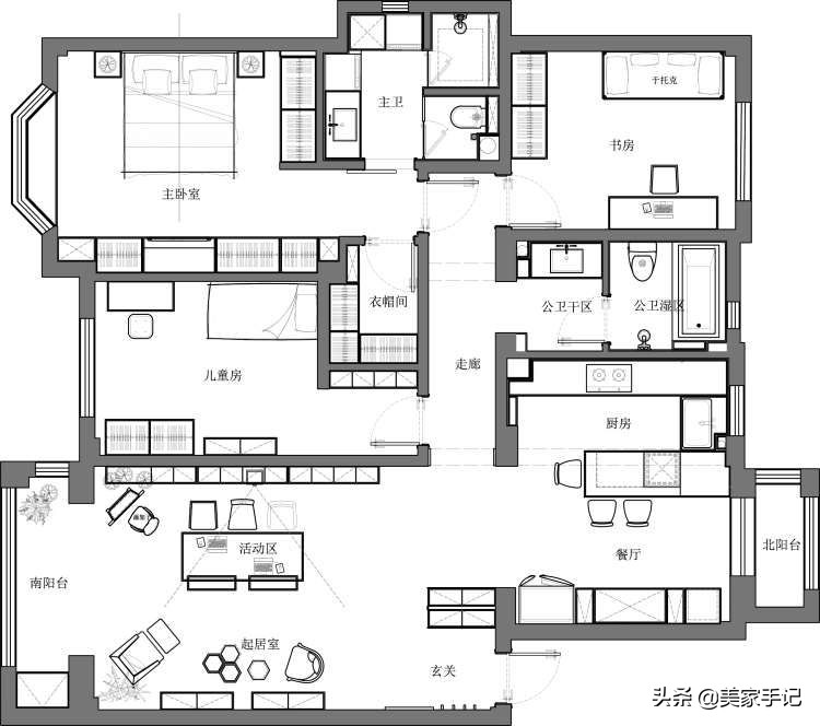 沙发不靠墙摆放书柜效果图,客厅沙发不靠墙的书柜