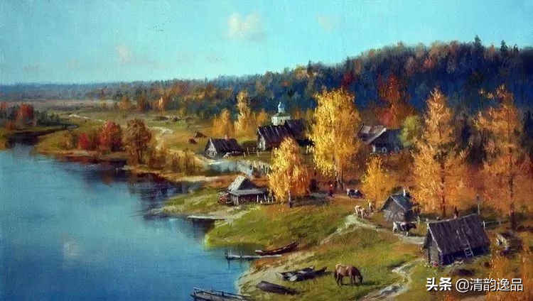 俄罗斯画家经典油画风景作品欣赏,俄罗斯艺术家尤金油画