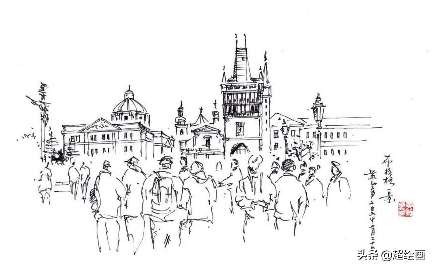 十大顶级钢笔画速写,钢笔速写100幅图片