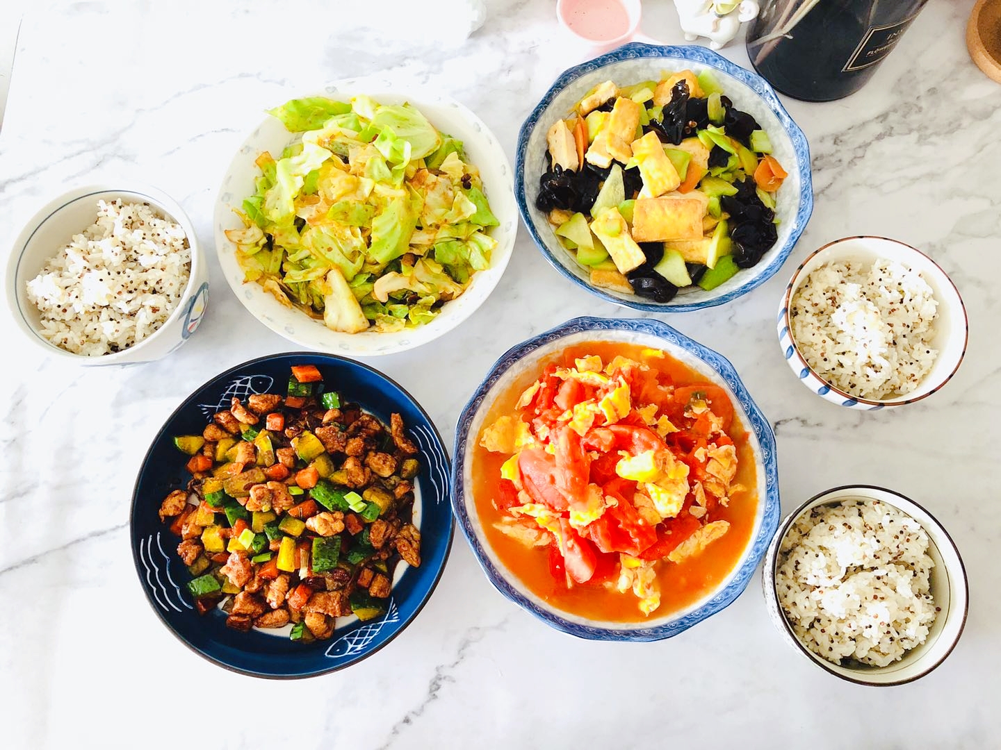 一家三口最简单午饭菜谱,最简单的午饭既好看又好吃省时