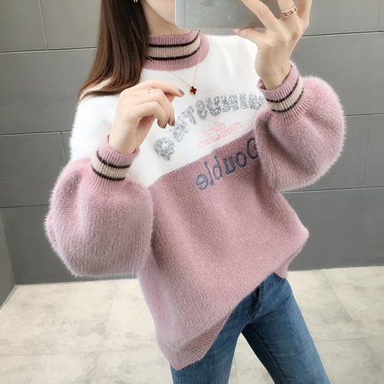 可爱慵懒毛衣穿搭,可爱慵懒毛衣中长