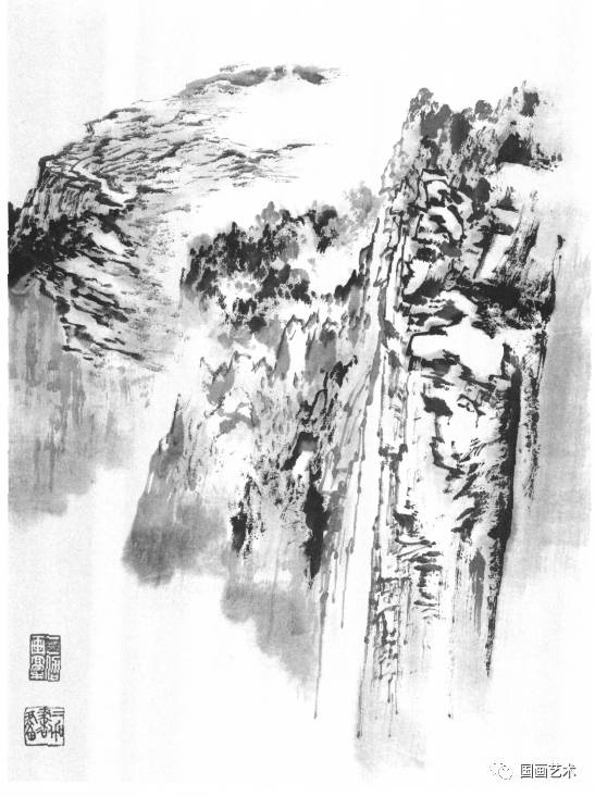 山水画树木基础技法,张际才现代山水画技法视频