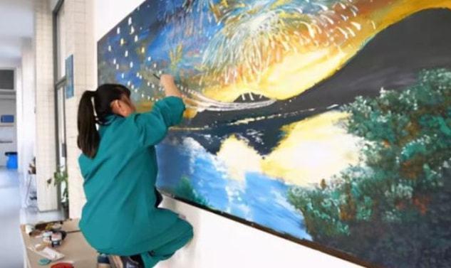 中学生黑板报走红,初中生的黑板报走红