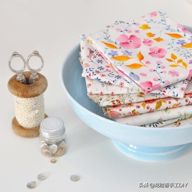 纯色布头手工制作大全,手工布艺大花
