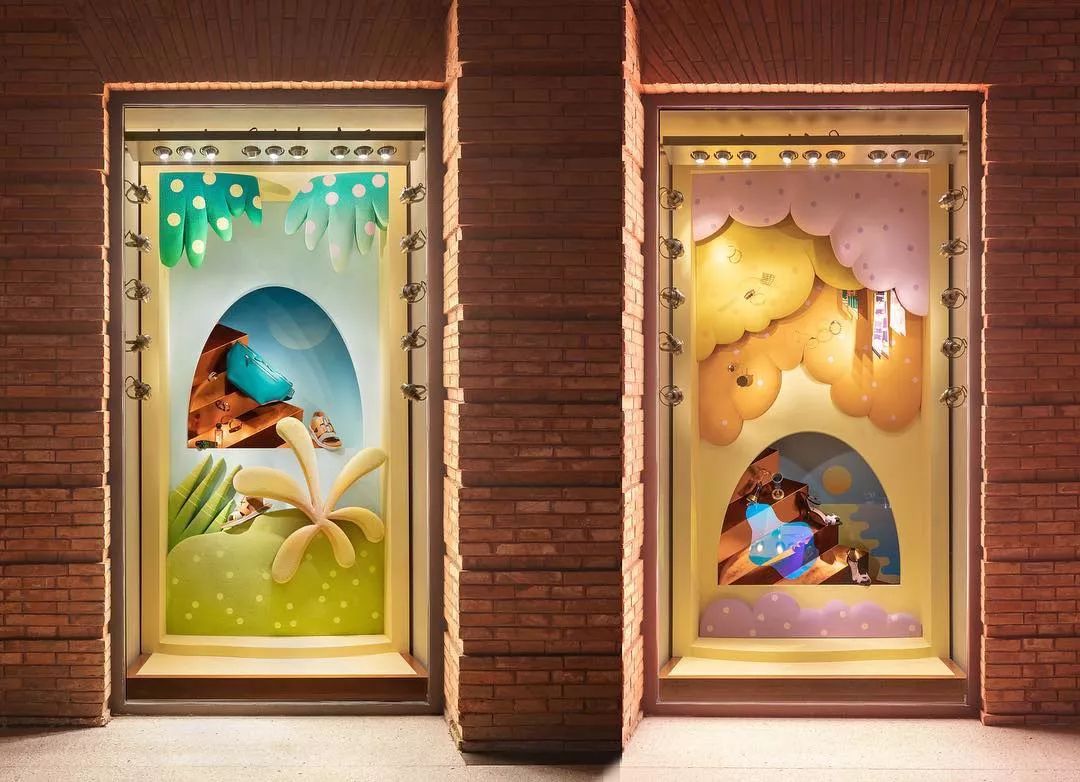 爱马仕橱窗展示设计手绘图,爱马仕2023橱窗设计最新款