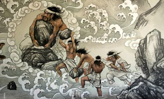 五千年前的抗洪故事，“三过家门而不入”的禹，展示大汉精神