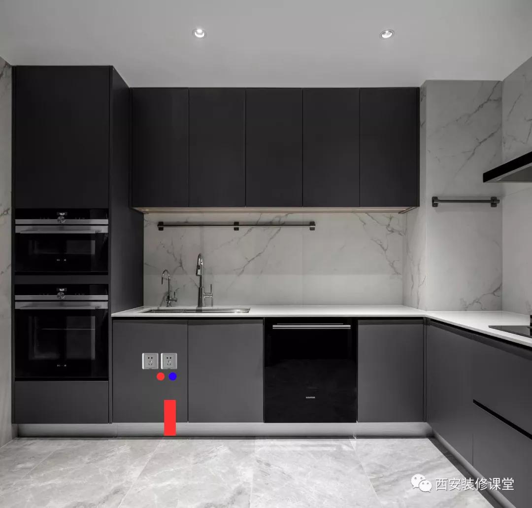 厨房水槽水电怎么预留更合适,厨房装修水电如何预留尺寸
