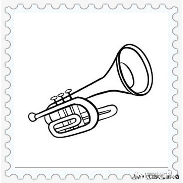 精灵简笔画简单又漂亮儿童,儿童画乐器简笔画